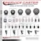 Service Caster 3.5'' Gray Poly Wheel Swivel 7/16'' Grip Ring Stem Caster with Brake SCC-GR20S3514-PPUB-TLB-716138 - alternate 3